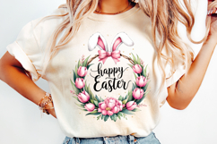 Happy Easter Clipart, Happy Easter Sublimation PNG Product Image 3