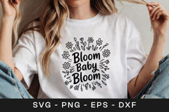 Bloom Baby Bloom Floral SVG PNG Product Image 1