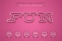 Pink stroke - editable text effect, font style Product Image 5