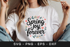 Spring Joy Forever Floral SVG PNG Product Image 1