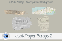 Junk Paper PNG Scraps 2 Product Image 3