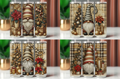 Tumbler Wrap 20 oz - gold gnome christmas Product Image 1