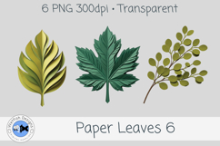 PNG Paper Leaves 6 Product Image 3