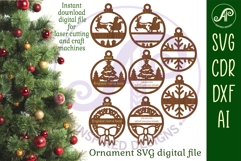 Traditional Christmas Ornaments SVG Product Image 2