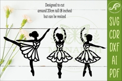 Ballerina SVG Silhouette. Ballet Wall Art Files for Laser 1 Product Image 2