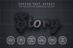 Black rubber - editable text effect, font style Product Image 3