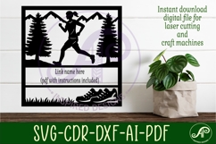 Runner, female running themed named wall sign or card topper Product Image 2