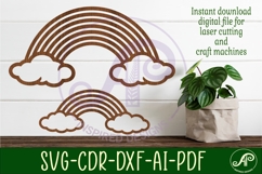 Rainbow silhouettes, SVG laser cut file Product Image 2