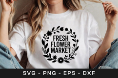 Fresh Flower Market Floral SVG PNG Product Image 1