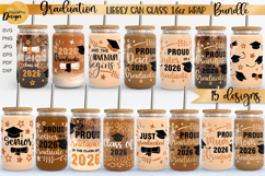 Graduation Libbey glass 16oz | Can glass wrap svg Bundle Product Image 1