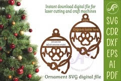 Personalized Veterinarian Christmas Ornament SVG, Vet Nurse Product Image 2