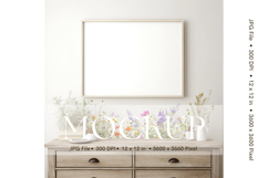 Photo Frame Mockup in Interior Room Studio Canvas Mockup_21 Product Image 1