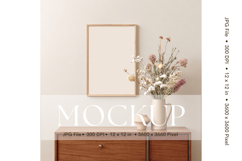 Photo Frame Mockup in Interior Room Studio Canvas Mockup_22 Product Image 1