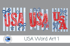 USA Word Art Sublimation Clipart 1 Product Image 3