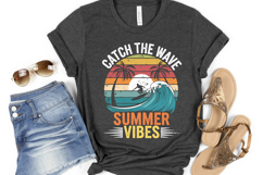Catch the wave Summer Vibes SVG Design | SVG Cut files Product Image 3