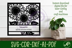Sunflowers name wall art sign or card Product Image 2