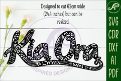 Kia Ora wall sign svg laser cut Product Image 2