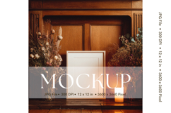 Photo Frame Mockup in Interior Room Studio Canvas Mockup_28 Product Image 1