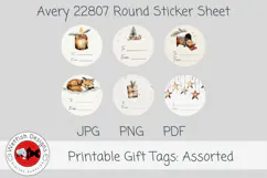 A Quiet Christmas Printabe Gift Tag Labels Product Image 3