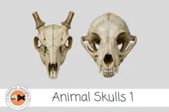 Animal Skulls 1 | Gothic Animal Skull PNG Clipart Product Image 3