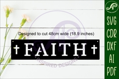 Faith Word wall art sign, SVG file Product Image 2