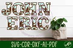 Fishing Alphabet SVG Fisherman Boat Letters Product Image 2