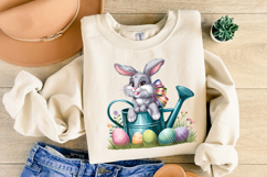 Bunny Easter Clipart, Happy Easter Sublimation PNG Product Image 3