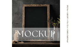 Photo Frame Mockup in Interior Room Studio Canvas Mockup_3 Product Image 1