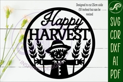 Happy harvest wall sign svg laser cut file Product Image 2