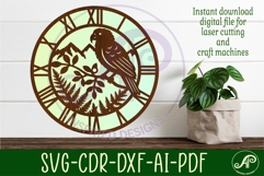 Kea bird New Zealand themed clock wall clock laser cut files Product Image 2