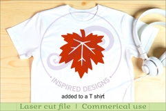 fall shape silhouette laser cut outs SVG file Product Image 2
