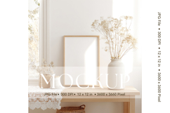 Photo Frame Mockup in Interior Room Studio Canvas Mockup_32 Product Image 1