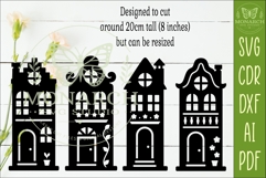 Fairy Village SVG . Fantasy house silhouettes 4 Product Image 2