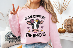 Home is where the herd is SVG Design | SVG Cut files Product Image 3
