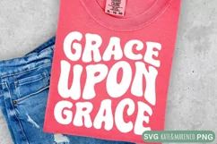 Grace Upon Grace SVG | Christian SVG | Religious SVG PNG Product Image 1