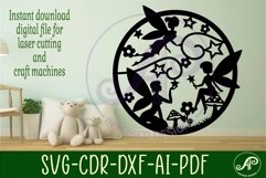 Fairy wall art sign, SVG file. vector file Product Image 2