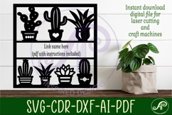Succulent, Cactus lovers theme named wall sign or card Product Image 2
