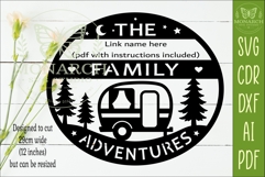 Personalized Family Camping Adventure Sign SVG Product Image 2