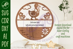 Geese themed Newborn Baby stats, Birth plaque, name Product Image 2