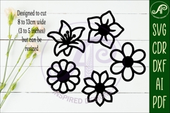 Flower Silhouette Cut out designs 5 Product Image 2