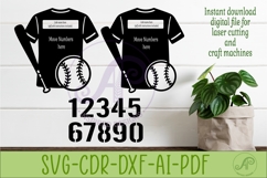 Personalized Softball and Baseball Jersey Sign SVG, Custom Product Image 2