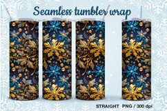 4 Christmas Seamless Tumbler Wrap 20 oz Product Image 2