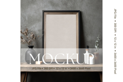 Photo Frame Mockup in Interior Room Studio Canvas Mockup_4 Product Image 1