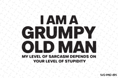 I am a Grumpy Old man SVG | Quotes| SVG Product Image 1