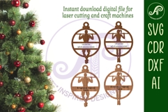 Cross fit pull up Christmas Ornament SVG Product Image 2