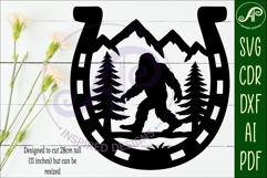 Horse Shoe Bigfoot wall sign Product Image 2