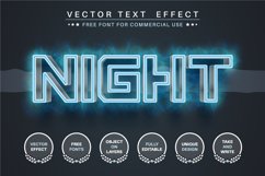 Blue light - editable text effect, font style Product Image 3