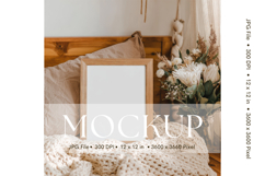 Photo Frame Mockup in Interior Room Studio Canvas Mockup_46 Product Image 1