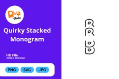 Quirky Stacked Monogram Product Image 1