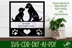 Dog lovers square named wall sign or card topper svg Product Image 2